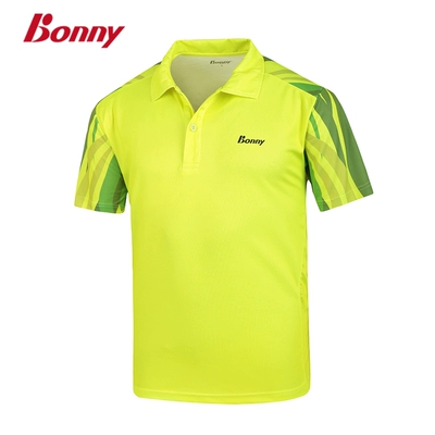 Bonny wave thể thao ve áo áo thun polo nam và nữ lưới cầu lông ngắn tay áo ẩm wicking thể thao Áo polo thể thao