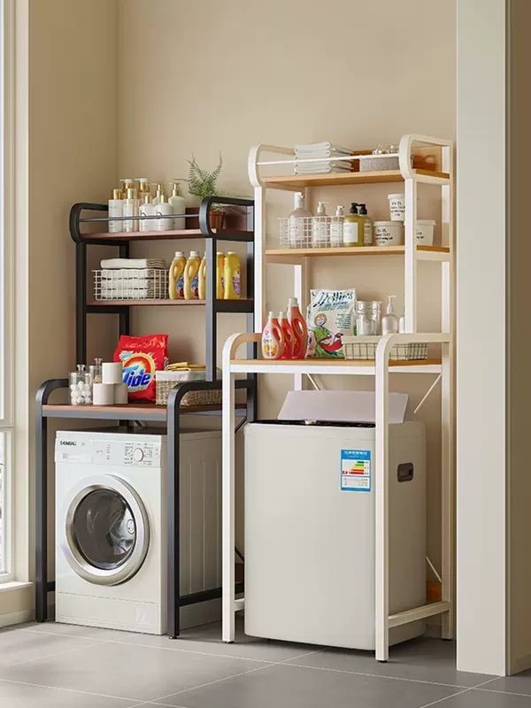 kệ để máy giặt và máy sấy Giá trên ban công máy giặt cao từ trần đến sàn trống bánh xe sóng nhà tắm lưu trữ nhà vệ sinh nhà vệ sinh kệ chân máy giặt chan de may giat