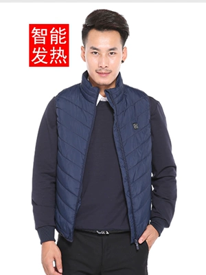 Xiaomi Smart Point Sưởi Áo Vest Không Tay Ấm Áp Mùa Đông Dài Thêm Pin Sạc USB Ấm Điện Áo Vest Cotton 