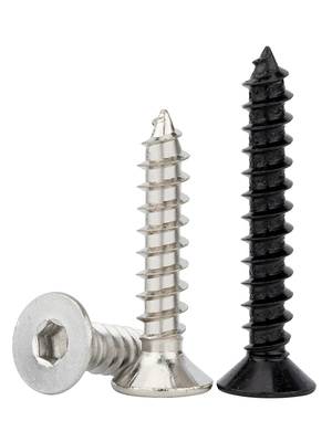 bulong neo Thép không gỉ 304 đầu chìm vít tự tháo lục giác cao cấp 8.8 đen mạ niken đầu phẳng vít gỗ M3M4M5M6 bu lông m8 các loại bu lông Bu lông, đai ốc