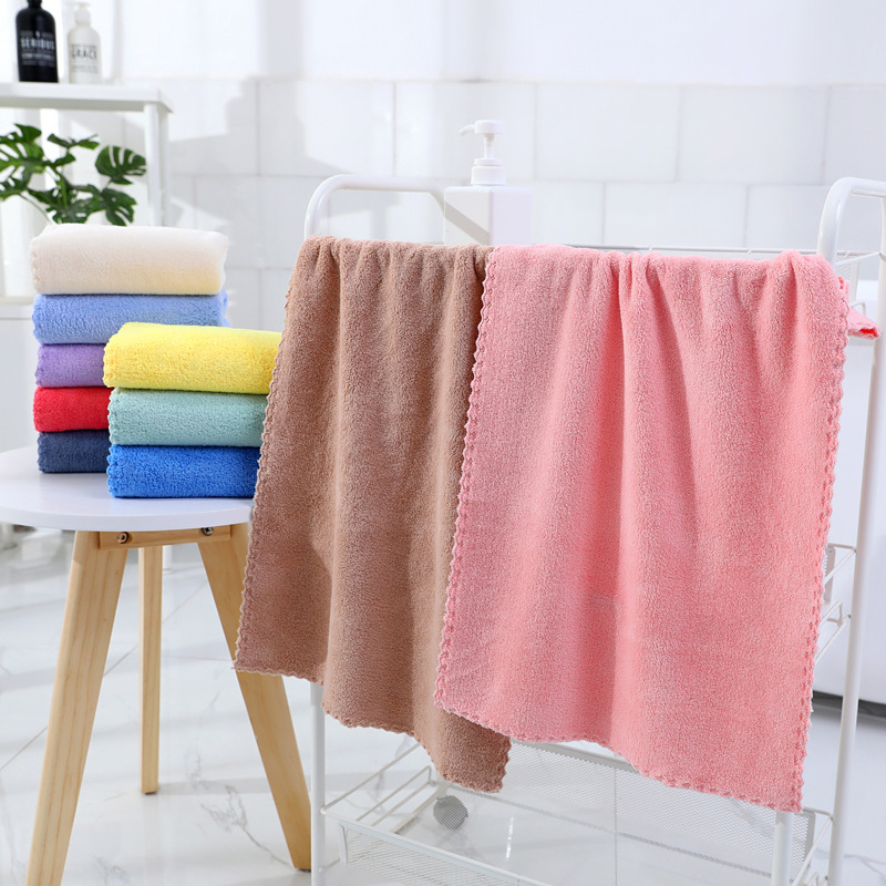 Coral Velvet Face Towel, Household Daily Use, Absorbent Floor Towel, Ready-Made Household Rag