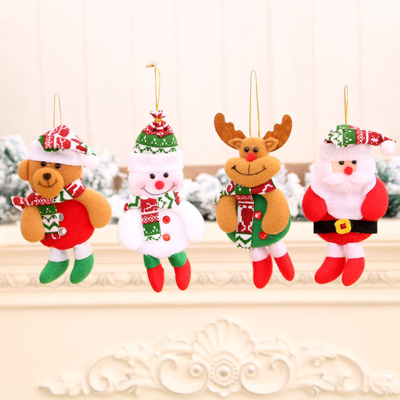 Handmade Christmas Fabric Ornaments and Dolls, Christmas Tree Decorations, Christmas Decoration Supplies