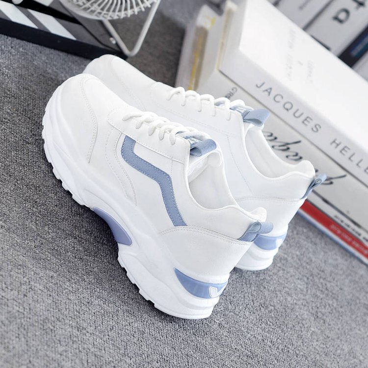 K Sports Shoes for Women, Autumn New Trendy Casual Running Shoes, Korean Style Leather White Shoes, Women's Dad Shoes K Sports Shoes for Women, Autumn New Trendy Casual Running Shoes, Korean Style Leather White Shoes, Women's Dad Shoes