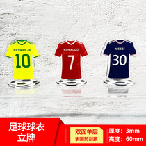 c Ronaldo Neymar Messi Football Sports Star Jersey Stand Decoration Decoration Peripheral Acrylic