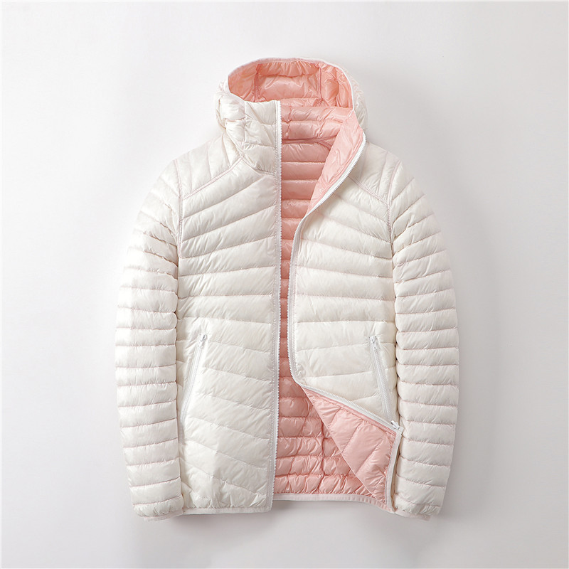 Autumn and Winter Short Hooded Reversible Lightweight down Jacket for Women, Plus Size Loose Coat with Storage Bag Autumn and Winter Short Hooded Reversible Lightweight down Jacket for Women, Plus Size Loose Coat with Storage Bag