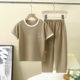 pajamas ເດັກນ້ອຍ 2024 ໃຫມ່ summer boys home clothes girls thin air-condition clothes short-sleeved two-piece suit