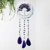 Wall hanging wicker wreath cross-border natural amethyst hand-wound tree of life agate piece wind chime factory wholesale