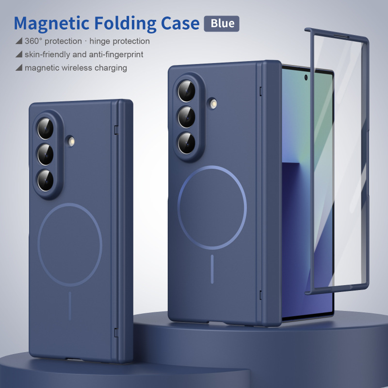 Suitable for Samsung Galaxy Z Fold7 Fold6 Phone Case Fold5 Protective Case Fold4 Case and Film Integrated W24 Central Axis Hinge Full Coverage W23 Magnetic Ring Wireless Charging Phone Protective Case Suitable for Samsung Galaxy Z Fold7 Fold6 Phone Case Fold5 Protective Case Fold4 Case and Film Integrated W24 Central Axis Hinge Full Coverage W23 Magnetic Ring Wireless Charging Phone Protective Case