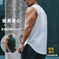 2024 quick-drying vest mens running training fitness top casual quick-drying breathable mens sleeveless sports vest
