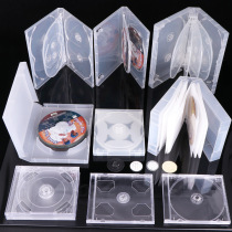 7 9 14mm1-6 pièces en plastique noir DVD boîte multi-puce Audiovisuel Boîte de stockage Transparent CD Disque