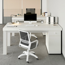 Computer Desk Desktop Desk Home Brief Modern Office Staff Table And Chairs Combined Employee Seat Bench