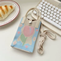 Рамка с потоком воды, тюльпан, синий рис