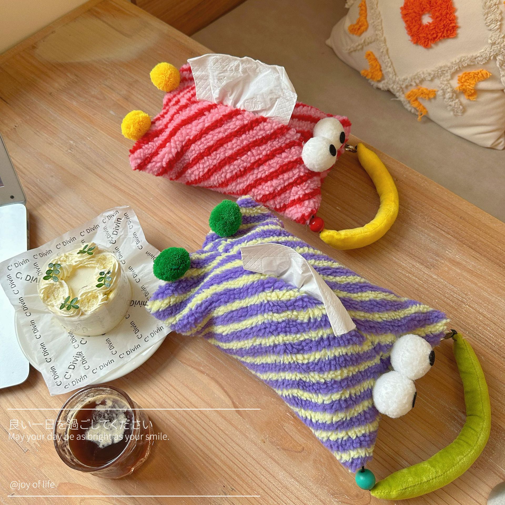 On-board Tissue Box Creativity Cute Paper Draw Case Hanging Bag Car Paper Towel Bag In-car Hanging Grade Sense Cramps Paper-Taobao