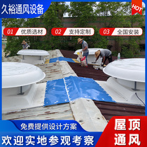 YU-T017 factory building fiberglass roof fan axial flow exhaust fan roof exhaust fan outer frame type 106