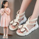 Girls sandals 2023 summer new princess shoes soft bottom children Roman little girl fashion beach shoes for big children