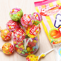 Japan imported Ribon fruit lollipop childrens cola flavor without citrus lemon vitamin VC added