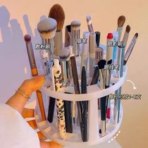 Makeup brush containing shelf porous insert pen holder 49 g large capacity round pen holder plastic paintbrush holder containing cylinder