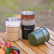 Outdoor 304 stainless steel camping drink cup