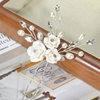 Er Xun Bridal Wedding Hair Accessories Handmade White Soft Clay Flower U-Shaped Hairpin Hair Stick Hair Ornament Cross-Border Exclusive Supply