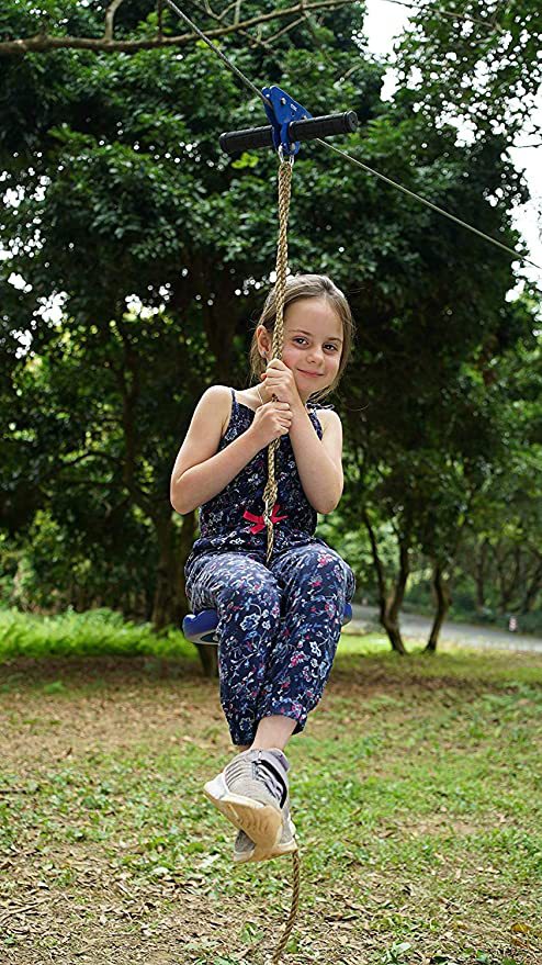 Children's Sauroe Outdoor Sliding Cable Steel Wire Rope High-altitude Holding Cabal Outdoor Pleasure Pulley Cross The Jungle Crossing-Taobao