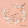 Bridal hairband garland headdress European and American handmade pearl flower headband new forest style hair accessories super fairy bridal headdress