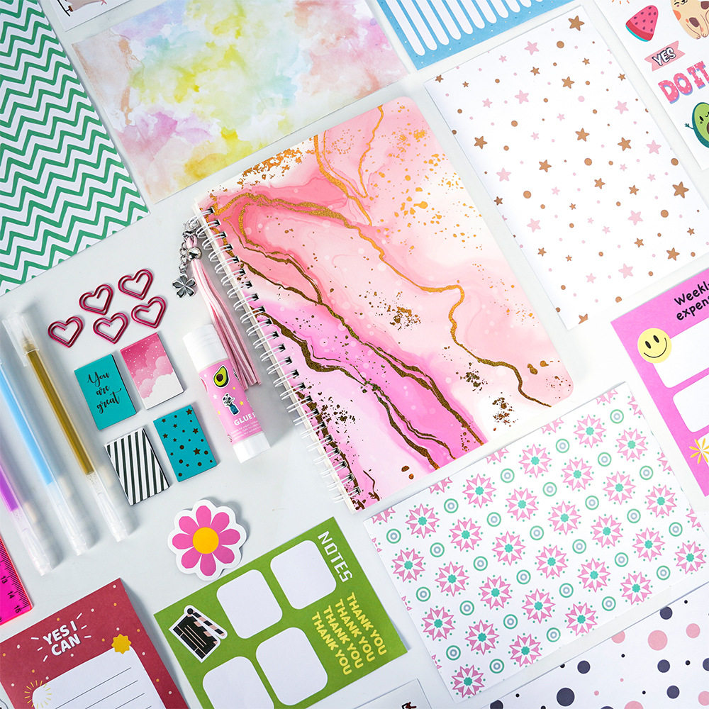 Amazon DIY JOURNAL SET Children's Diary Stickers Teen Gift Scrapbook Ledger Set