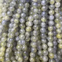 10 -миллиметровый нефрит измельченный/ржаво -серебро полфунта