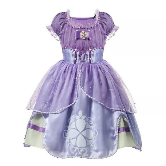 2023 Summer New Style Princess Sophia Dress Girls Dress Girls Summer Dress Mesh Skirt
