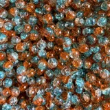 Стеклянный браслет из бисера ручной работы из белого нефрита, 10mm, цветочный принт, DIY