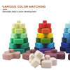 Amazon Baby Stacking Building Blocks Educational Children's 3D Cube Puzzle Children's Soft Building Blocks Silicone Toy