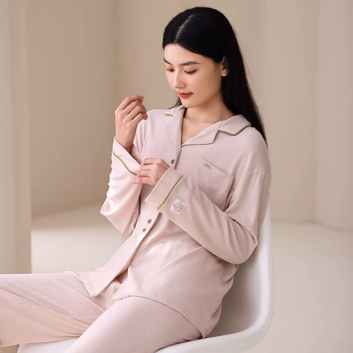 Autumn comfortable pijama, simple cut, loose fit