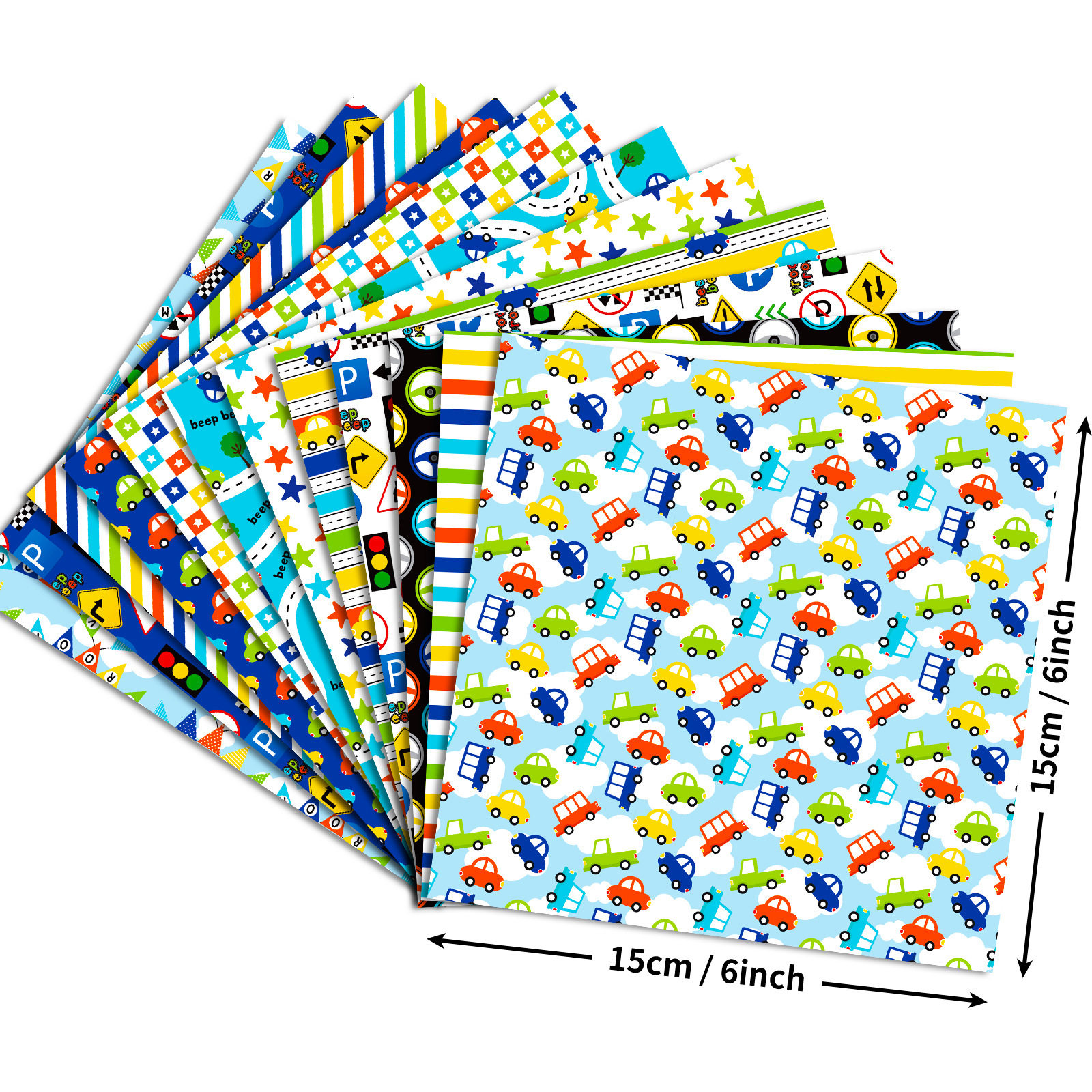 Big sale 12 sheets/package blue cute style DIY photo album scrapbook paper handbook material paper background paper pattern