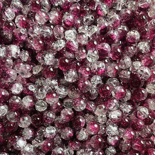 Стеклянный браслет из бисера ручной работы из белого нефрита, 10mm, цветочный принт