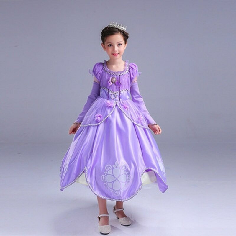 2023 Summer New Style Princess Sophia Dress Girls Dress Girls Summer Dress Mesh Skirt