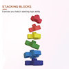 Amazon Baby Stacking Building Blocks Educational Children's 3D Cube Puzzle Children's Soft Building Blocks Silicone Toy