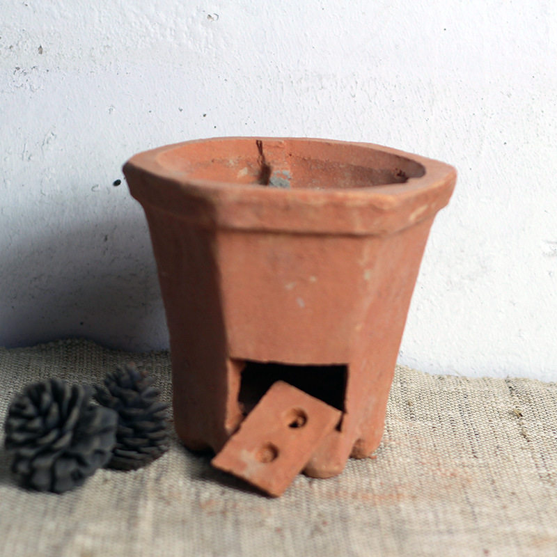 1P2R Ancient Furnace furnace Fo charcoal stove Chaozhou charcoal stove Gongfu tea stove to cook tea burning water thermal charcoal stove red mud stove small wind-Taobao