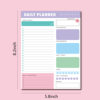 Cross-border English daily, weekly and monthly tearable simple ins style self-discipline schedule time management plan note pad