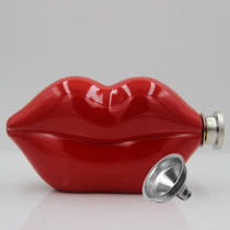 Nianyi Lips Flask Sexy Flaming Red Lips Bar Dance Hall KTV Portable Flask Portable Special-shaped Drinkware