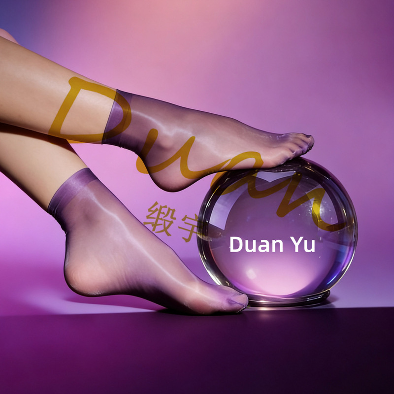 Satin Yu "Candy Jelly Short Silk" 3D Ultra-Thin Aurora Glossy Fruity Fragrance Women's Stockings