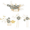 European and American elegant temperament multi-color flower hair comb hairpin set foreign trade hot-selling exquisite comb bridal headwear