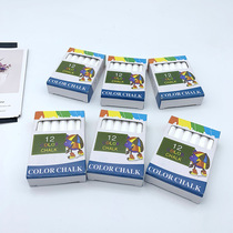 School Teaching Teacher Blackboard Utensils 12 White Chalk Children Learn Painting Graffiti Colorful White Chalk