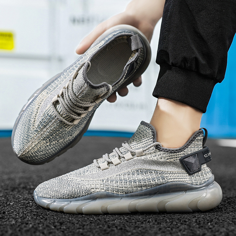 D Summer New Fashion Fly-Knit Mesh Shoes Korean Style Casual Sports Low-Top Running Shoes Lace-Up Thick-Soled Sock Shoes D Summer New Fashion Fly-Knit Mesh Shoes Korean Style Casual Sports Low-Top Running Shoes Lace-Up Thick-Soled Sock Shoes