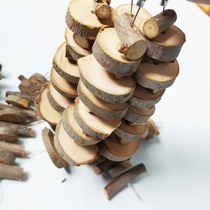 Apple branch molar skewers chewing skewers chinchilla hamster golden bear molar toy rabbit chewing apple wood