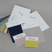 Ready-made fabric folded color card Textile sample card Curtain fabric clip paper card Universal folded color card