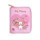 Kuromi PU ກະເປົາເງິນ zipper ສັ້ນ Cinnamon dog Melody card bag key bag loose wallet KT pudding coin bag