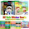 20 volumes of Amazon cross-border new product sticker book focusing on potential development stickers children's enlightenment baby early education book