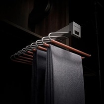 Higold BV series premium gray top-mounted trouser rack wardrobe storage hardware wardrobe organization clothes rack trouser rack