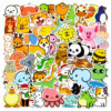 50 cute animal stickers, cute children's graffiti stickers, cups, notebook helmets, refrigerators, electric car stickers