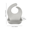 Children's silicone bibs, baby three-dimensional rice pockets, baby waterproof no-wash bibs, super soft saliva silicone bellybands