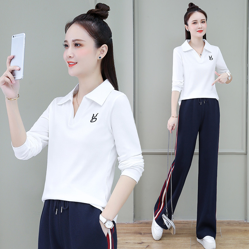 2023 new women's suit pure cotton long-sleeved t-shirt women's sweater spring and autumn outerwear long-sleeved top female autumn mother